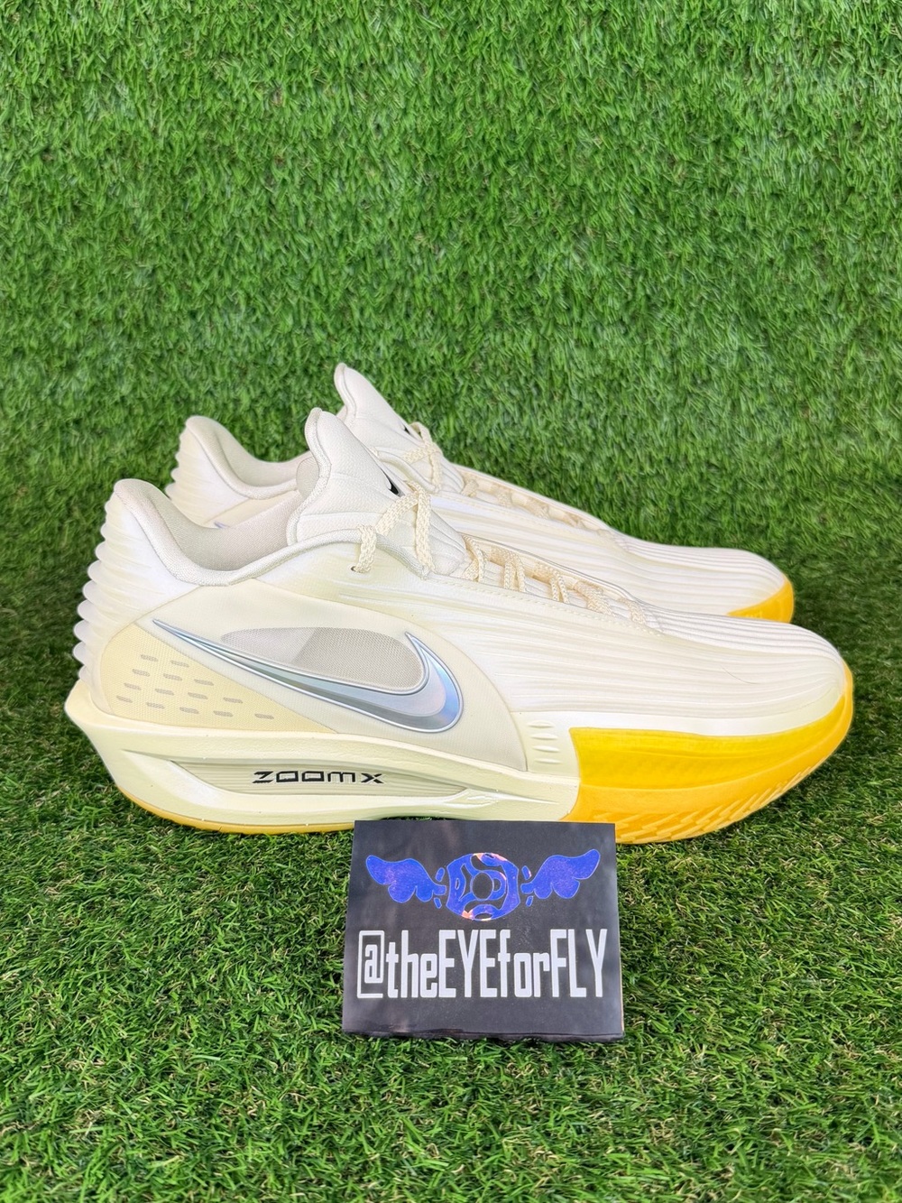 NEW Nike GT Cut 3 Turbo JuJu Watkins Ivory Yellow Basketball II3704-100 Men's 12
